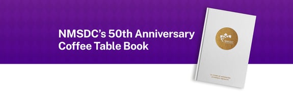 NMSDC 50th Anniversary Coffee Table Book Banner NEW sp