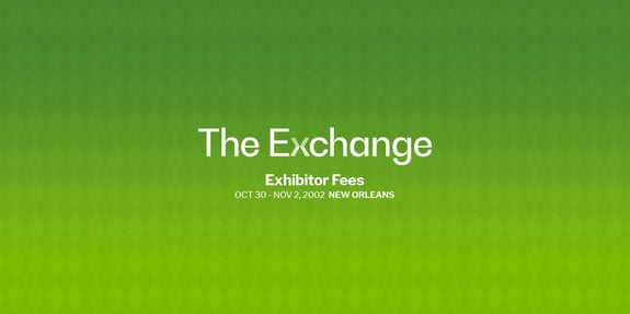 The Exchange Banner Lime Date Exhibitor Fees